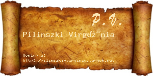 Pilinszki Virgínia névjegykártya